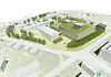 Le nouveau bâtiment 'Centre' doit accueillir, outre 464 lits, 18 salles d'opération ainsi que 2 héliports sur son toit.