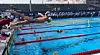 Rémi Fabiani, ici à l'entraînement à Belgrade, n'a pas raté son entrée en lice sur sa distance de prédilection. On le retrouve ce samedi en demi-finale.