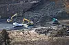 Le séisme a provoqué d'importants glissements de terrain dans la région.