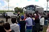 Une trentaine de supporters attendaient les Bleus à leur arrivée à l’aéroport de Metz-Nancy-Lorraine ce vendredi.