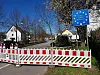 Frontière fermée entre Grosbliederstroff et Sarrebruck Güdingen.