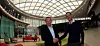 Hervé Soyer (à g.) passe le flambeau de directeur à Adriano Chiarletti, qui prendra ses fonctions lundi. (Photo RL/Samuel Moreau)