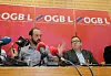 Jean-Luc de Matteis pour l'OGBL et Jean-Paul Baudot pour le LCGB jugent inacceptable le rejet par le patronat des revendications salariales avancées par les syndicats.