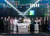 La cérémonie officielle de l’introduction boursière d'Aramco à la Bourse de Riyad, mercredi (photo : AFP).
