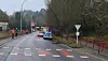 La femme et son chien ont été percutés violemment lundi matin. (photo police grand-ducale)