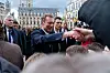 Le Grand-Duc s'est offert un bain de foule devant la cathédrale de Gand.