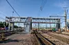 La passerelle a été posée sur sa place définitive les 7, 8 et 15 août 2021.