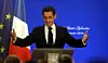 Nicolas Sarkozy lors de l’un de ses derniers déplacements en Moselle, le 1er janvier 2012 en préfecture. (photo archives RL/Pascal Brocard)