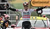 L'Autrichien Patrick Konrad de l'équipe Bora Hansgrohe, vainqueur de l'étape de ce mardi.