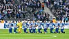 Les onze titulaires du Hertha Berlin ont posé un genou à terre, samedi, avant leur match comptant pour la 8e journée de Bundesliga.