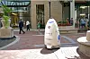 Un robot de sécurité K5, déployé dans le quartier chic de Georgetown, à Washington, le 26 juillet 2017.