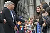 Le Roi Philippe s’est vu présenter à son tour les étudiants présents et le Cercle qu’ils forment à Liège.