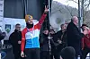 Vincent Dias Dos Santos enfile le maillot de champion du Luxembourg de cyclocross, ce dimanche à Brouch. Un premier titre bien mérité ! (Photo : Denis Bastien).