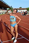 Kimberly Chinfatt, tout sourire, après avoir dominé le 5 000 m.