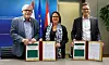 (de g. à dr.) Jeannot Waringo, président du conseil d’administration des CFL, Yuriko Backes, ministre de la Mobilité et des Travaux publics ; Marc Wengler, directeur général des CFL.