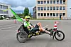 Jusqu’à 14 h ce samedi, les participants peuvent s’essayer au cyclisme adapté sur le parvis du Forum Geesseknäppchen.