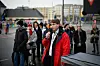 Peter Freitag lors d’une des polonaises solidaires contre les mesures gouvernementales anticovid en janvier dernier.