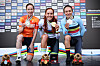 L'Australienne Felicity Wilson-Haffenden, entourée par la Néerlandaise Nienke Vinke et de la Belge Luca Vierstraete sur le podium des espoirs femmes, savourait son titre.