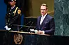 Le président finlandais, Alexander Stubb, la semaine dernière, à la tribune des Nations unies.