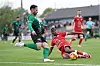 Deher mis sous pression par Myre : Mondorf n'a pas eu le loisir de beaucoup respirer dans ce match.