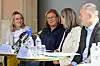 Anne Darin (à g.) aux côtés de la présidente de l’UCVL, Mirelle Rahmé, la bourgmestre Lydie Polfer et l’échevin Patrick Goldschmidt.