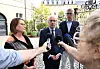 Le Premier ministre, Luc Frieden, a tenu à rassurer la population, entouré des ministres Yuriko Backes (Défense) et Léon Gloden (Affaires intérieures).