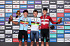L'Espagnol Benjamin Noval s'est imposé dvant le Belge Vic De Smet et le Danois Malthe Risbjerg (Photo: @UCI_Cycling).