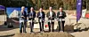 Claude Wiseler, Gilles Roth, Luc Frieden et les dirigeants de SES Adel Al-Saleh et Frank Esser ont posé la première pierre de l'usine de satellites.
