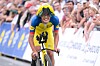 Davide Piganzoli, tout de jaune vêtu, n'a pas raté sa cible en remportant le contre-la-montre d'Ettelbruck, samedi (Photo: Serge Waldbillig/Skoda Tour de Luxembourg).