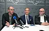 De gauche à droite : Sébastien Diederich, Chris Roller (président) et Carlo Ahlborn, lors d’une conférence de presse le 8 octobre dernier.