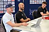 Ici entouré de Christian Helmig et de Jang Leyder, Jempy Drucker évoque les championnats d'Europe qui se dérouleront à compter de vendredi à Ljubljana.