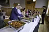 De nombreux plats traditionnels étaient proposés au public.