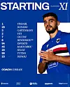 Pas encore de victoire avec la Samp' pour Danel Sinani.