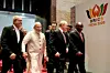 Le Premier ministre indien Narendra Modi, a reçu dans l'après-midi à New Delhi les présidents russe Vladimir Poutine et iranien Massoud Pezeshkian.