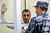 Le vice-président du parti antiguerre russe Iabloko, Lev Chlosberg, lors de son procès.