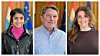 Pascal Bermes (CSV), Daliah Scholl (DP) et Mandy Ragni (déi gréng) entrent au conseil échevinal de la commune.