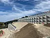 Les écailles préfabriquées en béton armé consolident désormais le pilier du viaduc de Beauregard sur l’A31 à Thionville. (Photo photothèque de l’entreprise NGE)