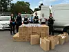 La marchandise, estimée à 80 000 euros, a été retrouvée à Athus dans le double fond aménagé dans une camionnette.