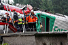La collision s’était produite entre un train de voyageurs et un train de marchandises, à la frontière franco-luxembourgeoise, à Zoufftgen. (Photo Archives : Julio Pelaez)
