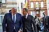 Le ministre ukrainien des Affaires étrangères, Andrii Sybiha, a été reçu lundi par son homologue Xavier Bettel.