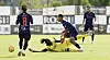 Moussaki se fait secouer par Delferrière. Et le F91 replonge un peu.