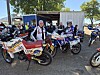 Max Wax et Nathalie Doyen au guidon de leur moto.