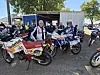 Max Wax et Nathalie Doyen au guidon de leur moto.