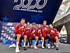 De gauche à droite, Mathieu Kockelmann, Marie Schreiber, Mats Wenzel, Liv Wenzel, Alex Kirsch et Nina Berton peuvent être fiers de leur médaille de bronze. (Photos : fscl/hugo barthélémy)
