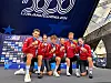 De gauche à droite, Mathieu Kockelmann, Marie Schreiber, Mats Wenzel, Liv Wenzel, Alex Kirsch et Nina Berton peuvent être fiers de leur médaille de bronze. (Photos : fscl/hugo barthélémy)
