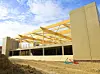 Les premiers éléments de la charpente sont arrivés le 7 septembre sur le chantier de la nouvelle médiathèque de Borny.