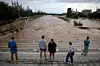 Le fleuve Besós à Sant Adria de Besós, ce dimanche matin.