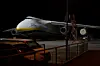 Un avion-cargo ukrainien Antonov, stationné mercredi sur le tarmac de l’aéroport de Leipzig, au lendemain de la découverte d’un drone chargé d’explosifs à proximité.