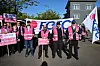 Le piquet de protestation de 2025 a provoqué de nouvelles tensions entre la direction et la FGFC.