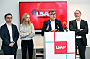 Le LSAP, représenté ici par Ben Polidori, Taina Bofferding, Franz Fayot et Georges Engel, soutient l’individualisation de l’imposition, mais dénonce le caractère «injuste» de la réforme gouvernementale.
